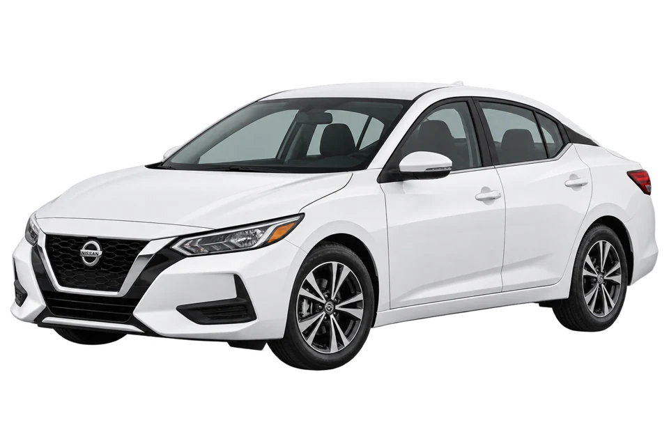 Midsize: vehículo blanco completo de referencia