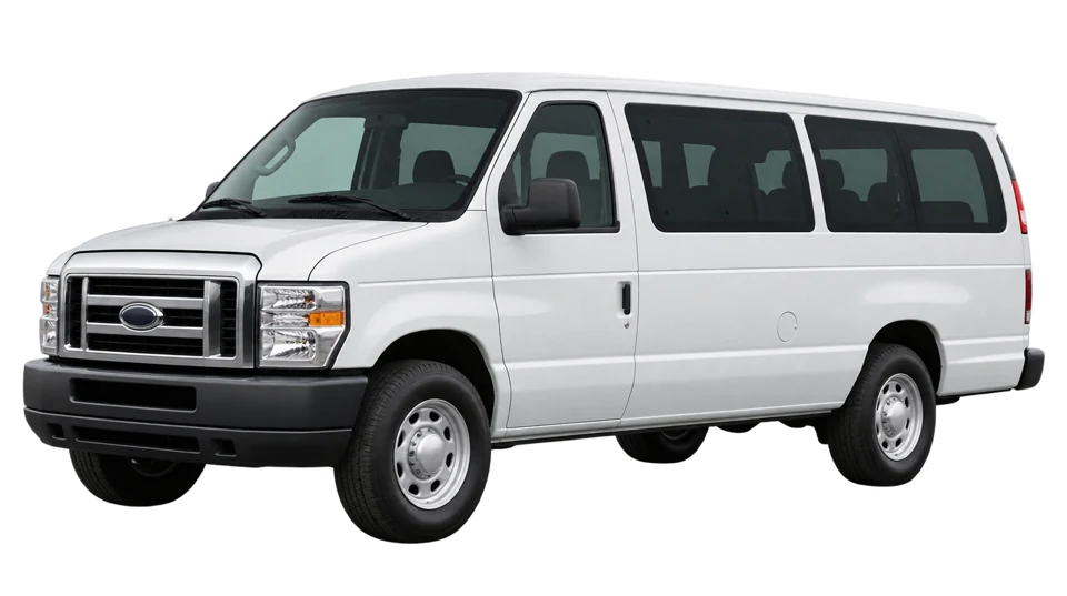 Maxivan 15 pasajeros: vehículo blanco de referencia